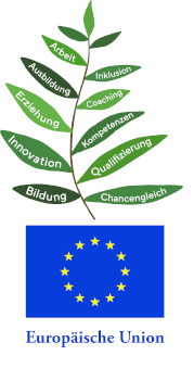 Blätterranken mit EU-Logo